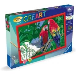 CreArt Kids 31x21cm : Perroquets colores - Ravensburger