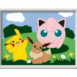 CreArt Kids 18x24cm : Portrait de groupe / Pokemon - Ravensburger