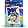 CreArt Kids 8x12cm : Portrait dun loup - Ravensburger