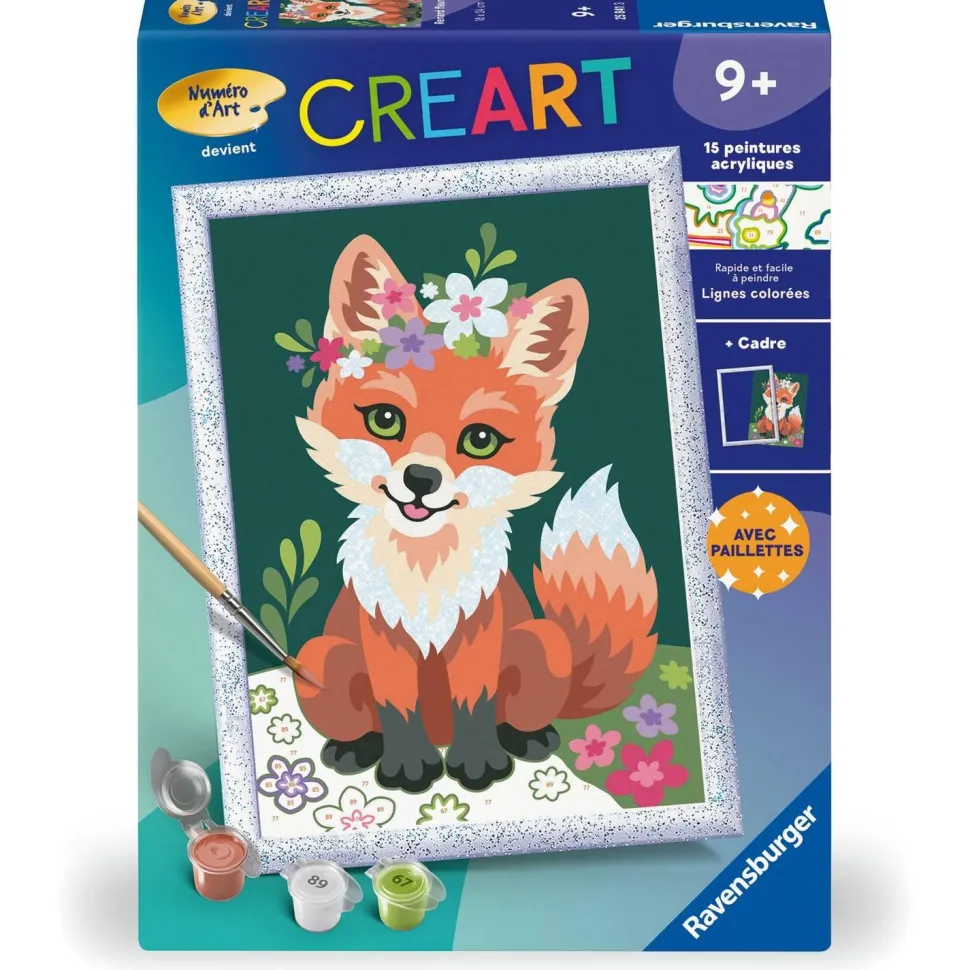 CreArt Kids 18x24cm : Renard fleuri - Ravensburger