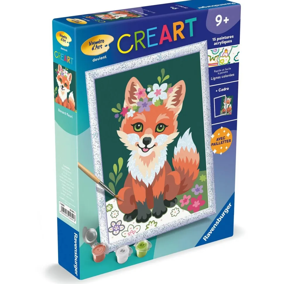 CreArt Kids 18x24cm : Renard fleuri - Ravensburger