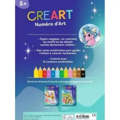 Creart livre de coloriage magique : Licornes - Ravensburger