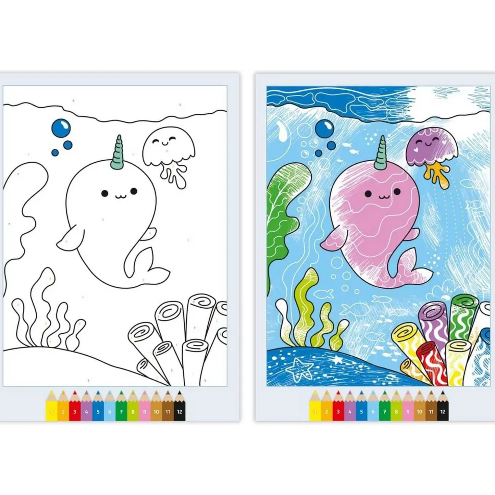 Creart livre de coloriage magique : Kawai - Ravensburger