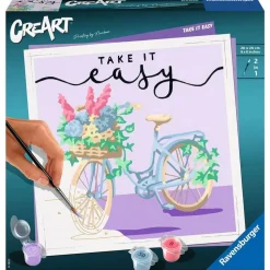 CreArt Peinture au numéro : Carré - Take it easy - Ravensburger