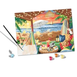 CreArt Peinture au numéro : Grand Format : Cozy Cabana - Ravensburger