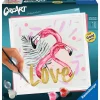 CreArt Peinture au numéro : Carré - Love - Ravensburger