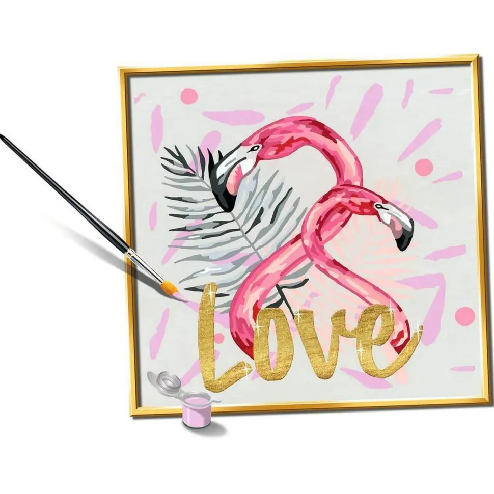 CreArt Peinture au numéro : Carré - Love - Ravensburger
