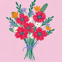 CreArt 20x20cm : Poppy Bouquet - Ravensburger