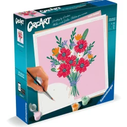CreArt 20x20cm : Poppy Bouquet - Ravensburger