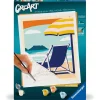 CreArt 24x30cm : Relax at the Beach - Ravensburger