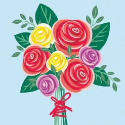 CreArt 20x20cm : Rose Bouquet - Ravensburger