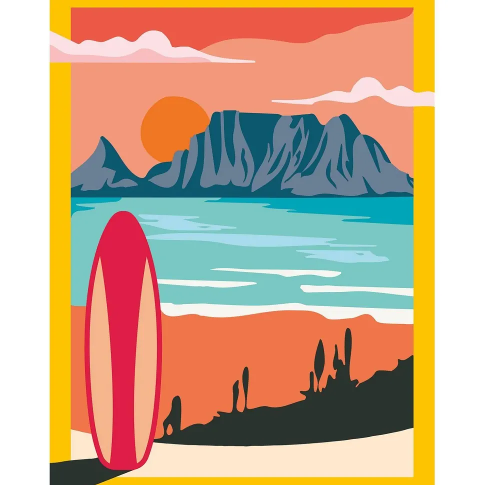 CreArt 30x40cm : Sunset at the Beach - Ravensburger