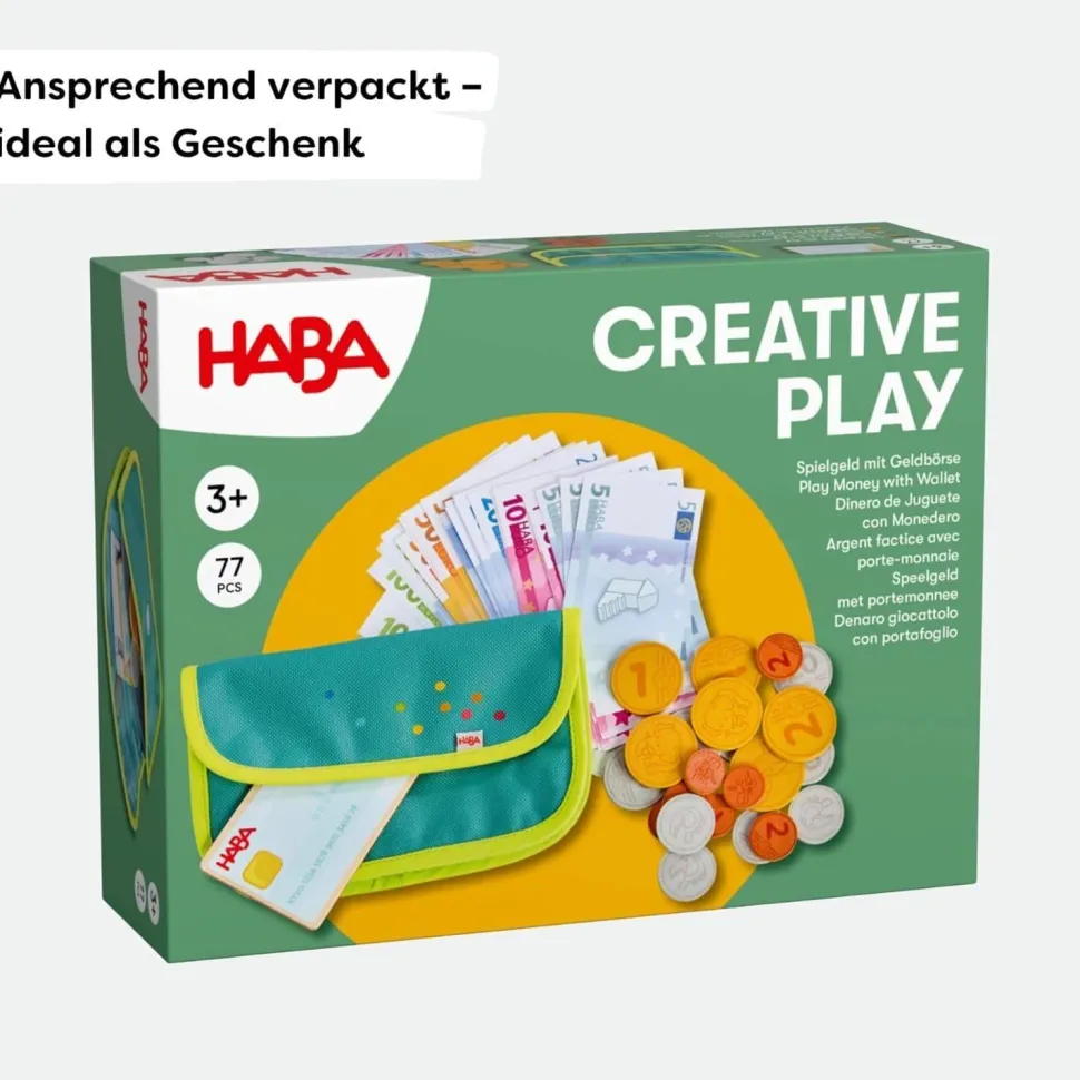 Creative Play - Argent factice avec porte-monnaie - Haba