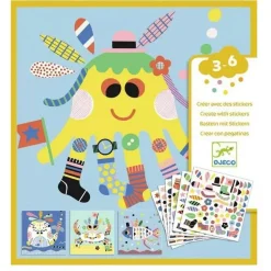 Créer avec des stickers : Animaux marins - Djeco