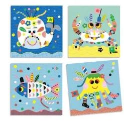 Créer avec des stickers : Animaux marins - Djeco