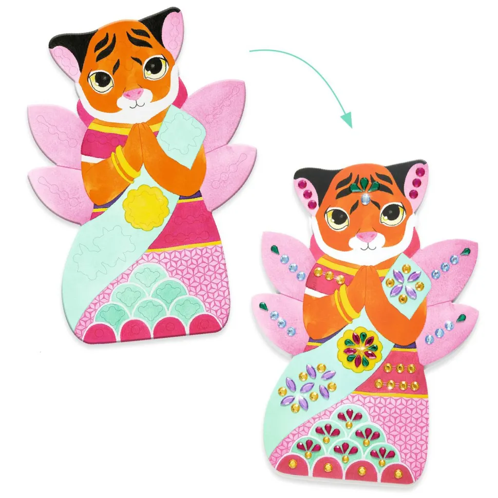 Créer avec des stickers : Brillants - Djeco