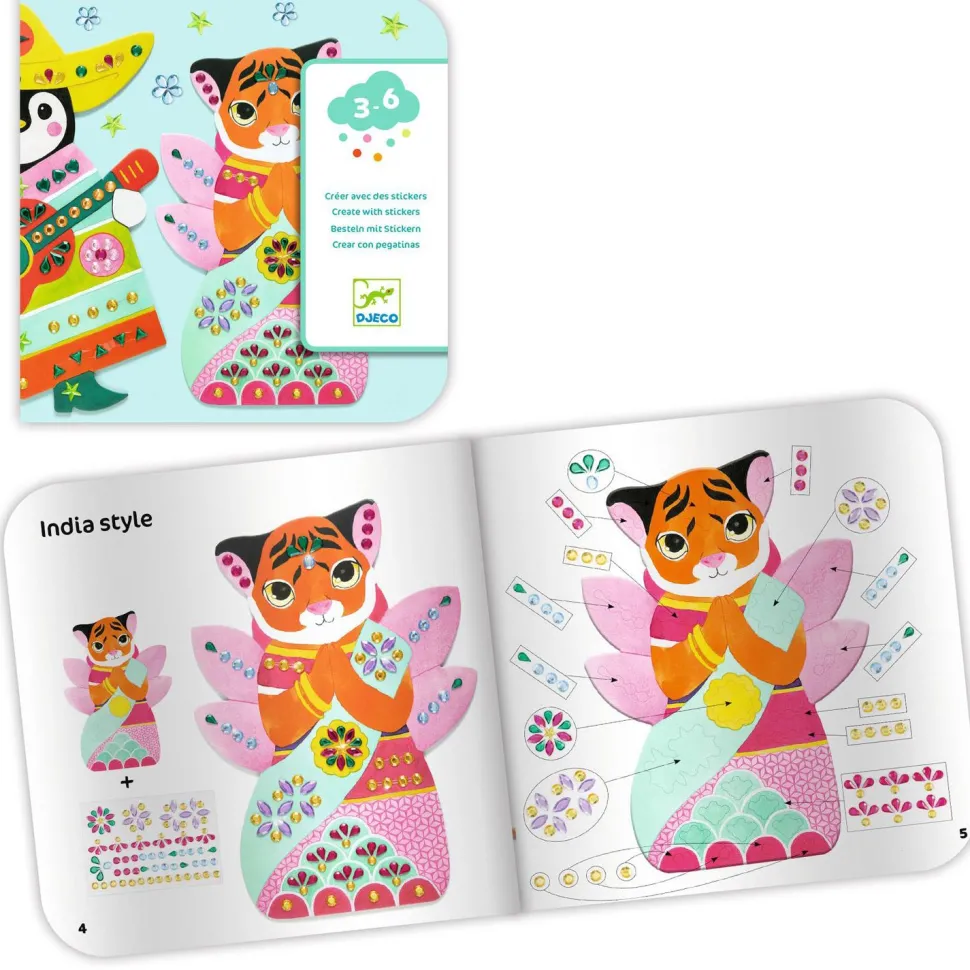 Créer avec des stickers : Brillants - Djeco