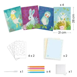 Créer avec du papier : Avec du buvard - Djeco