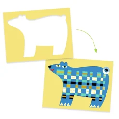 Créer avec du papier : Devant-derrière- devant - Djeco