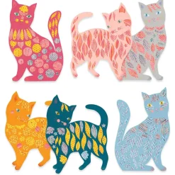Créer avec du papier : Les jolis chats d’Elodie - Djeco