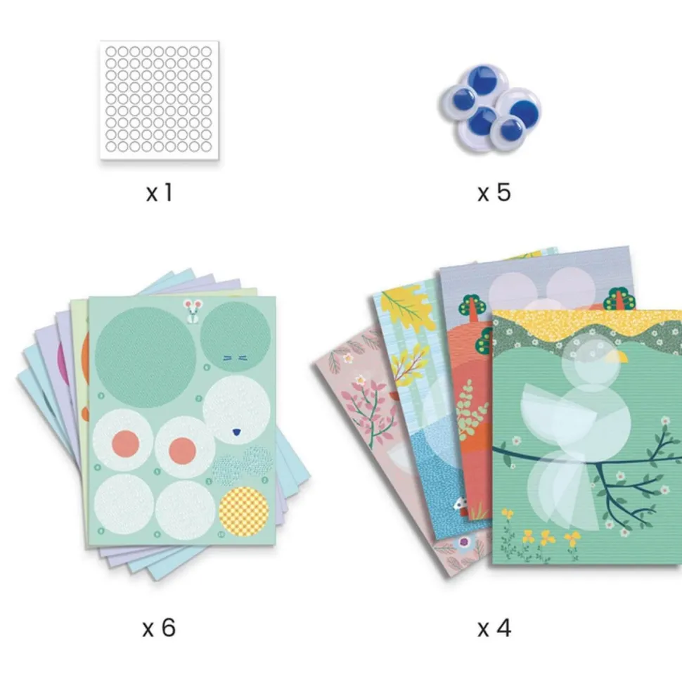 Créer avec du papier : Ronds et ronds - Djeco