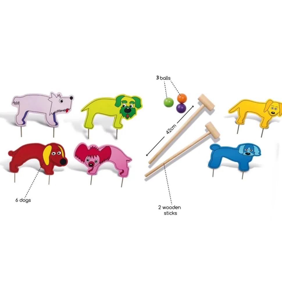 Croquet Junior : Chiens : 2 joueurs - BS Toys