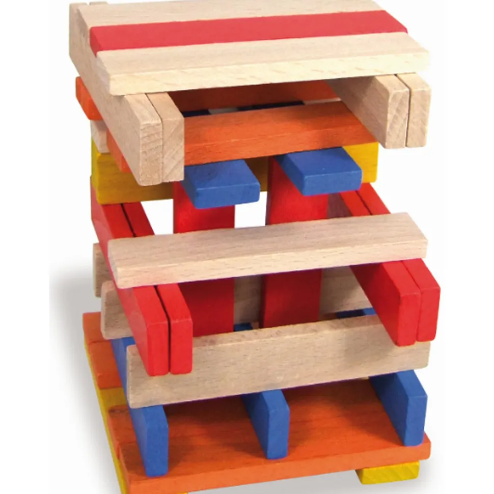 Cubes de construction : Batibloc couleur 100 pièces - Vilac