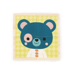 Cubes en bois : Mes Premiers Cubes : Portraits de la forêt - Janod