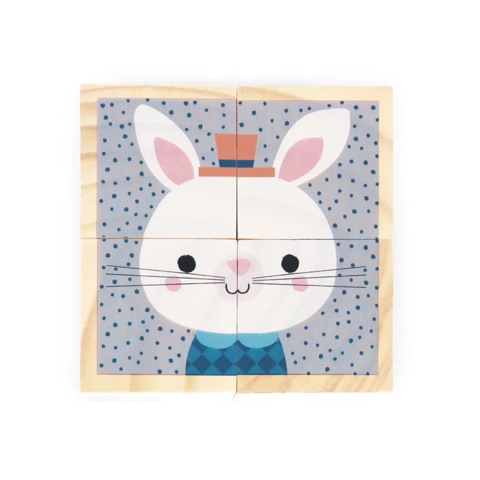 Cubes en bois : Mes Premiers Cubes : Portraits de la forêt - Janod