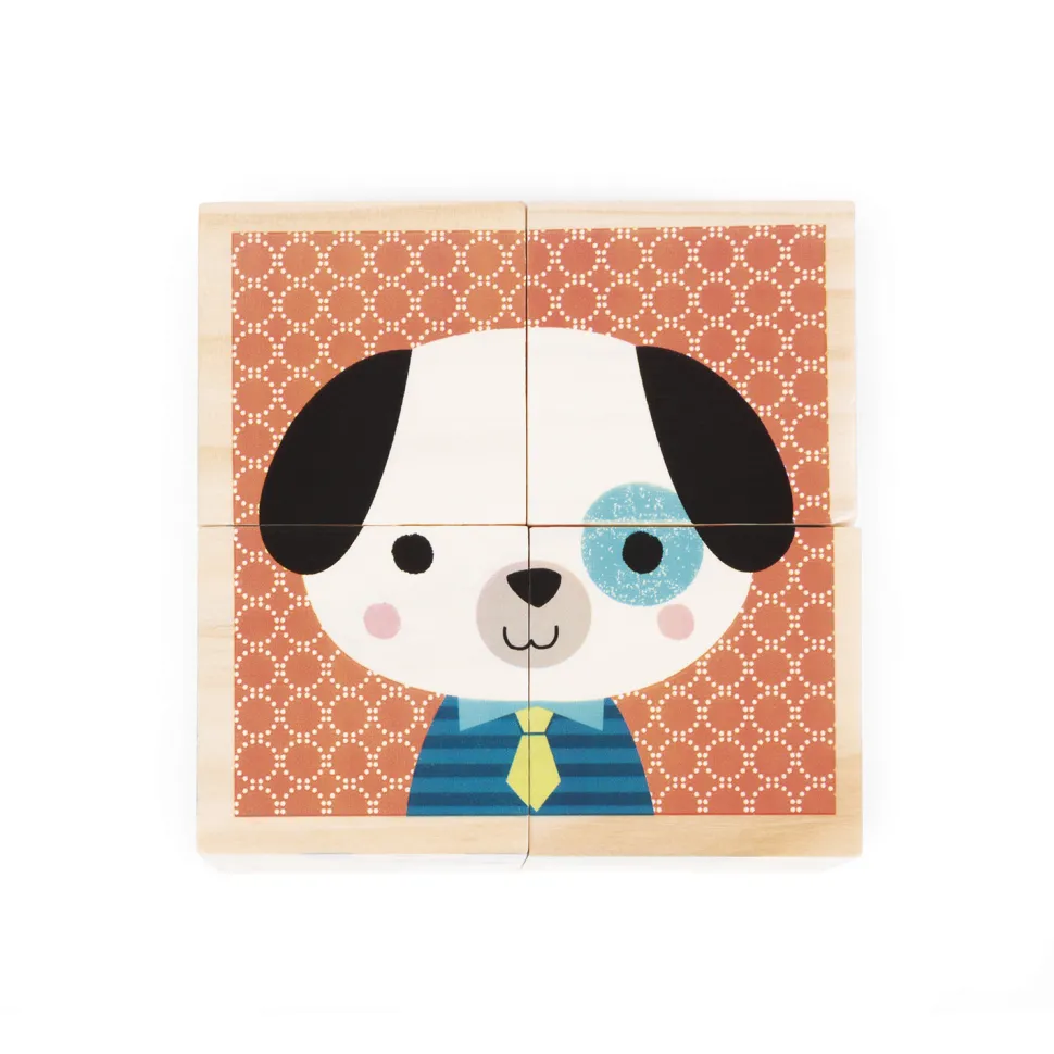 Cubes en bois : Mes Premiers Cubes : Portraits de la forêt - Janod