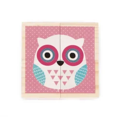 Cubes en bois : Mes Premiers Cubes : Bébés Animaux - Janod