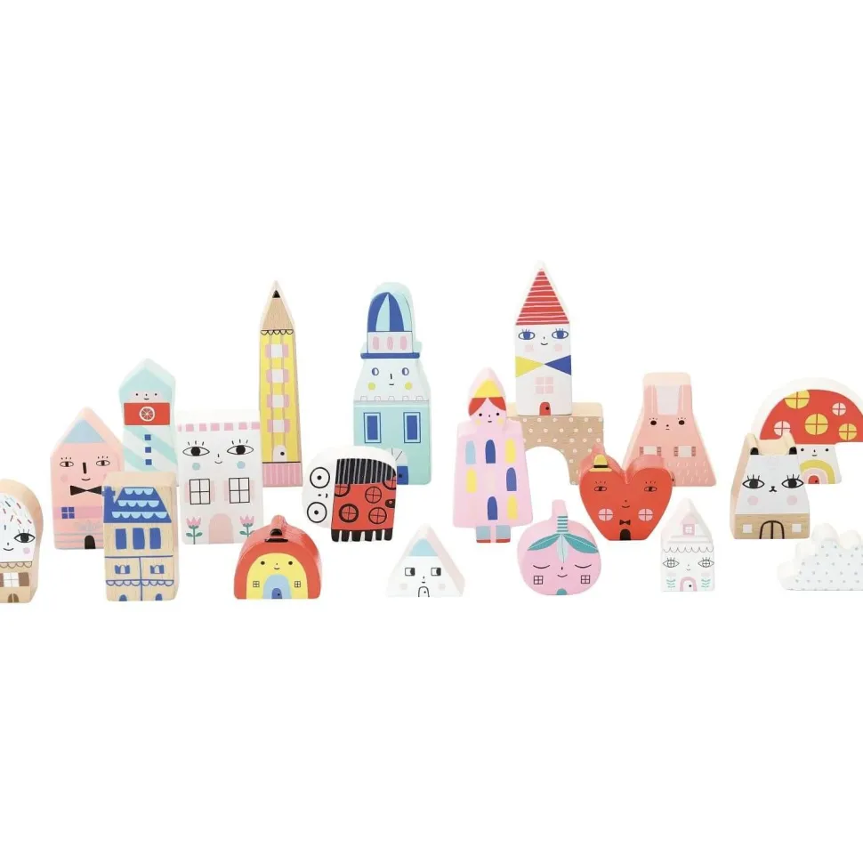 Cubes en bois : Tiny city Suzy Ultman - Vilac