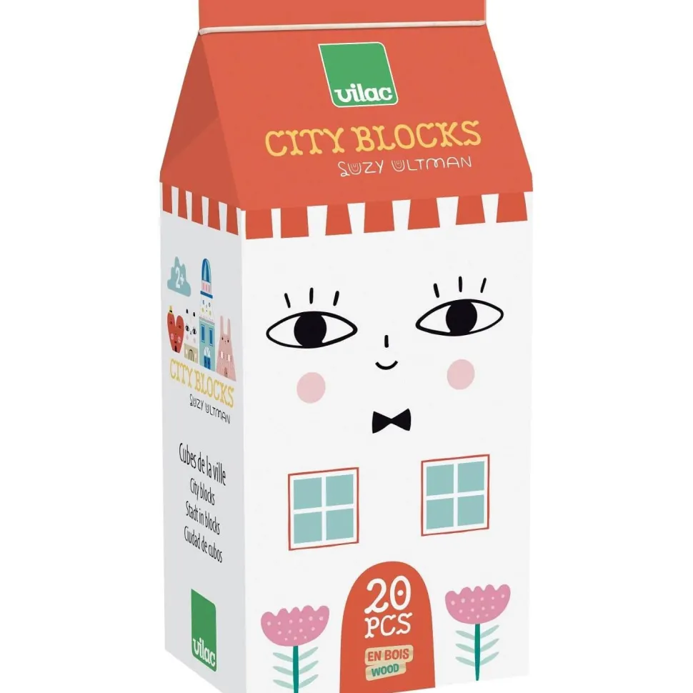Cubes en bois : Tiny city Suzy Ultman - Vilac