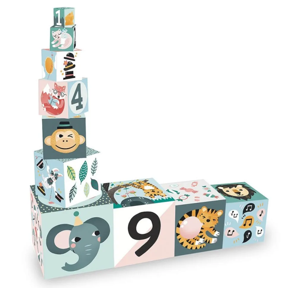 Cubes gigognes Les animaux, Michelle Carlslund - Vilac