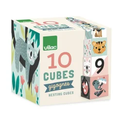 Cubes gigognes Les animaux, Michelle Carlslund - Vilac
