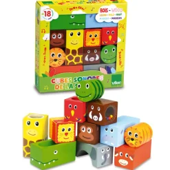 Cubes sonores animaux de la jungle - Vilac