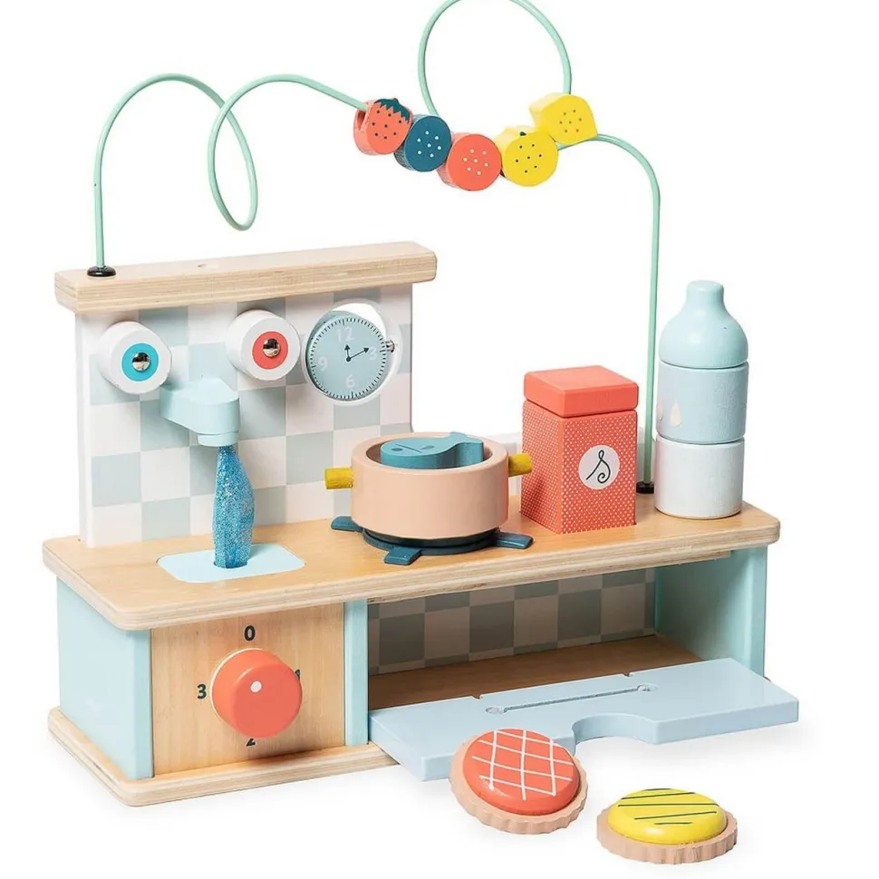 Cuisine en bois : Cuisine d'éveil multi-activité - Vilac