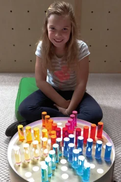 Cylindres en acrylique 10 x 2,5 cm Set de 10 - Eduplay