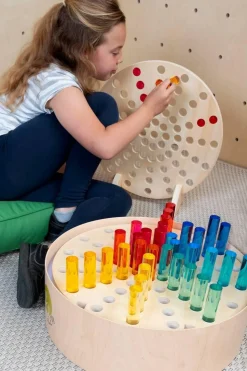 Cylindres en acrylique 10 x 2,5 cm Set de 10 - Eduplay