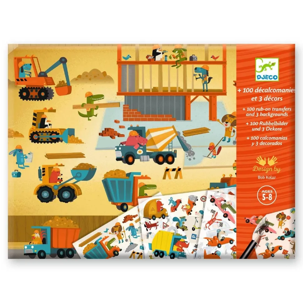 Décalcomanies : Asphalte - LES PETITS CADEAUX DES GRANDS - Djeco