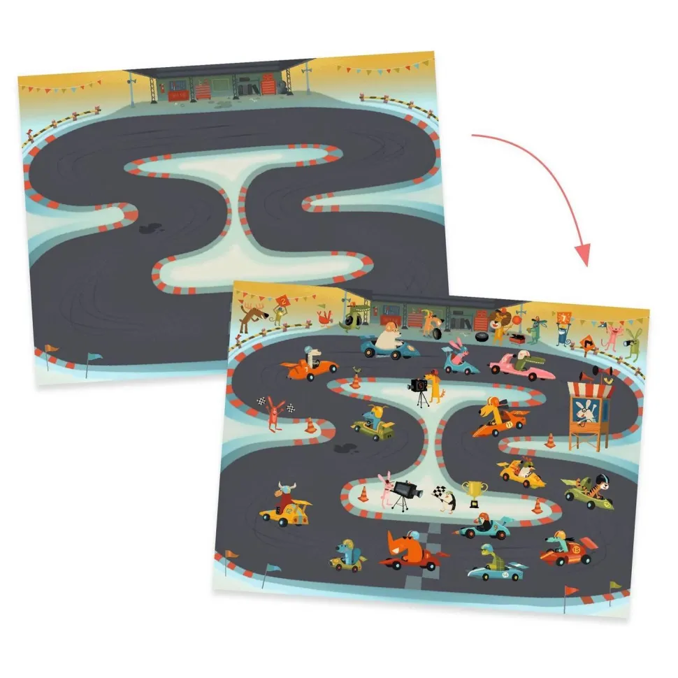 Décalcomanies : Asphalte - LES PETITS CADEAUX DES GRANDS - Djeco