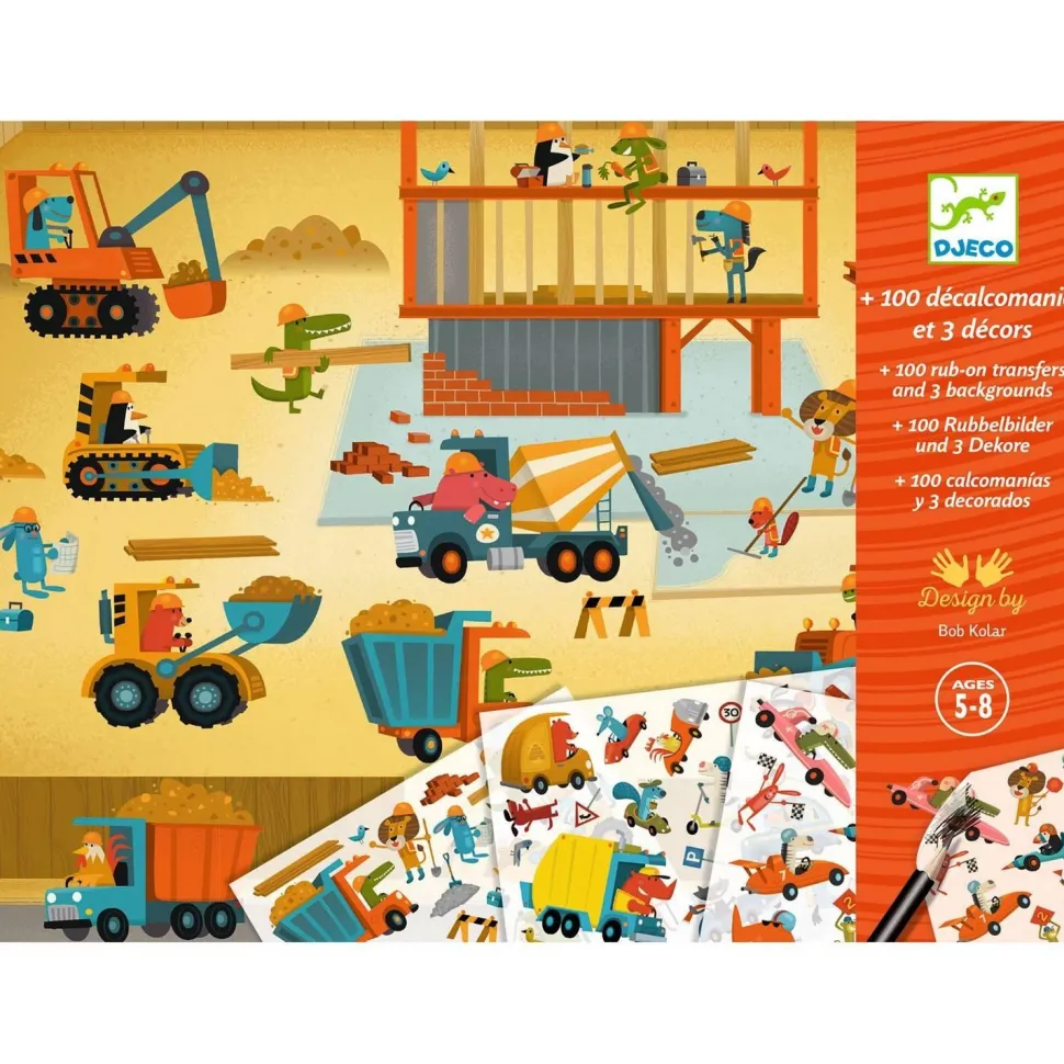 Décalcomanies : Asphalte - LES PETITS CADEAUX DES GRANDS - Djeco