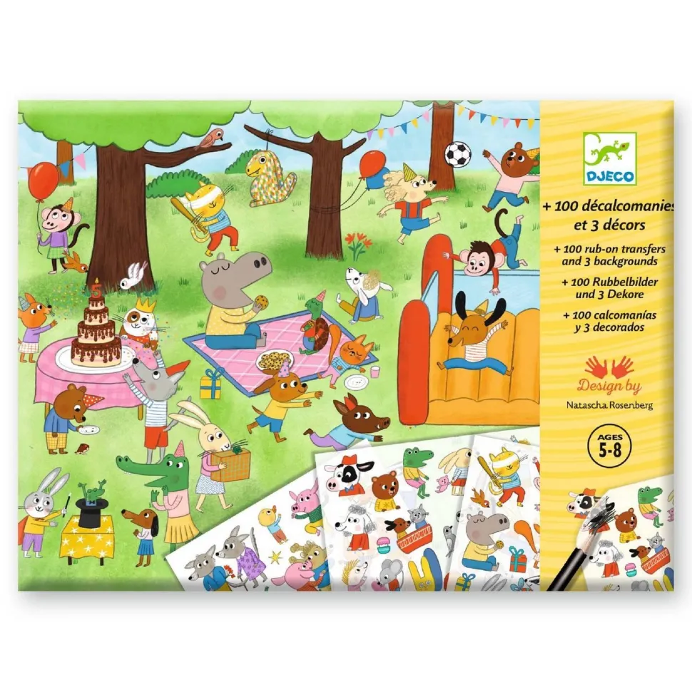 Décalcomanies : C'est la fête - LES PETITS CADEAUX DES GRANDS - Djeco