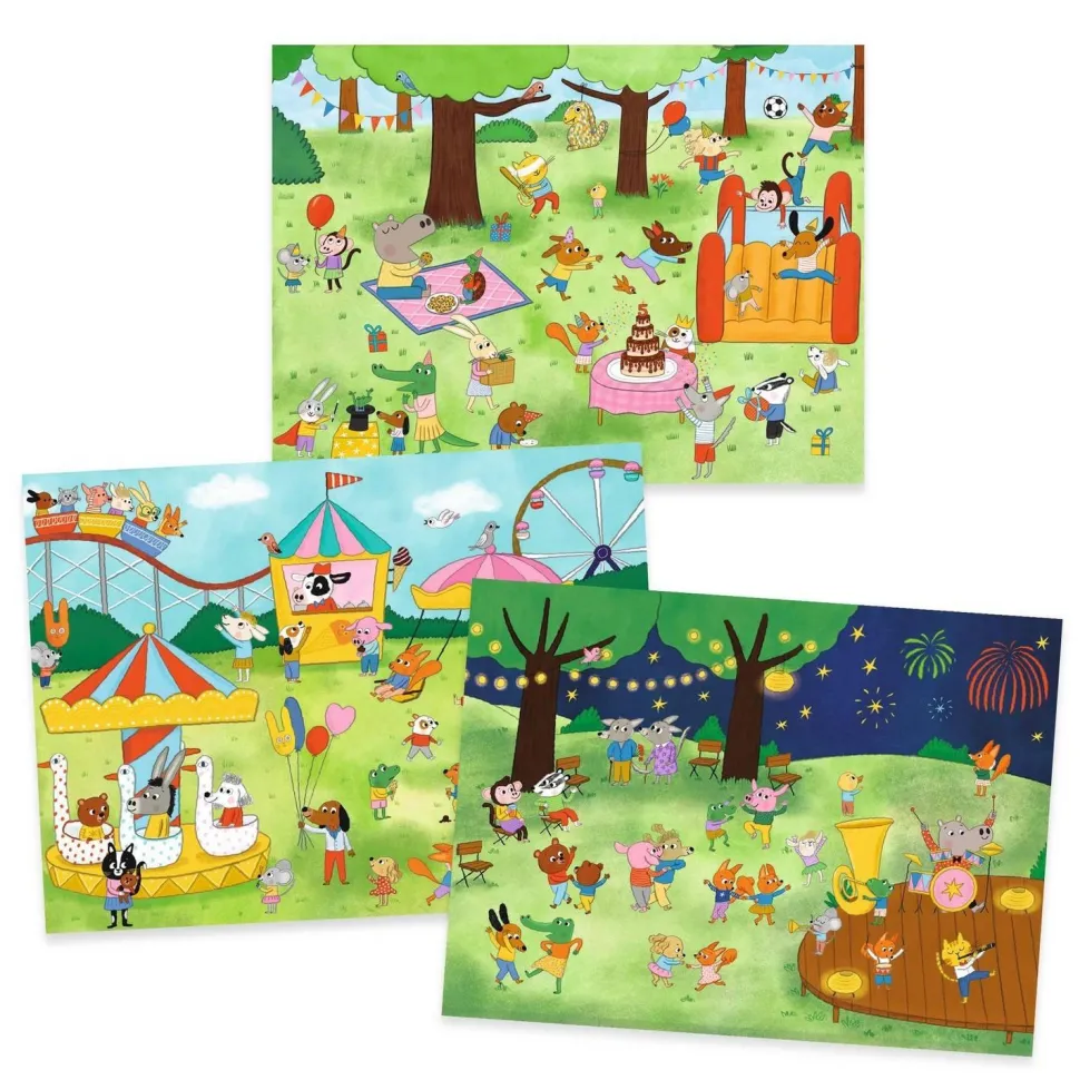 Décalcomanies : C'est la fête - LES PETITS CADEAUX DES GRANDS - Djeco