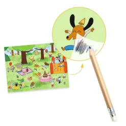 Décalcomanies : C'est la fête - LES PETITS CADEAUX DES GRANDS - Djeco