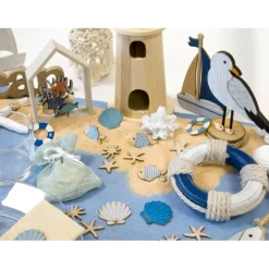 Décor Poissons au fond de la mer 12cm en bois (x1) - RueDeLaFete