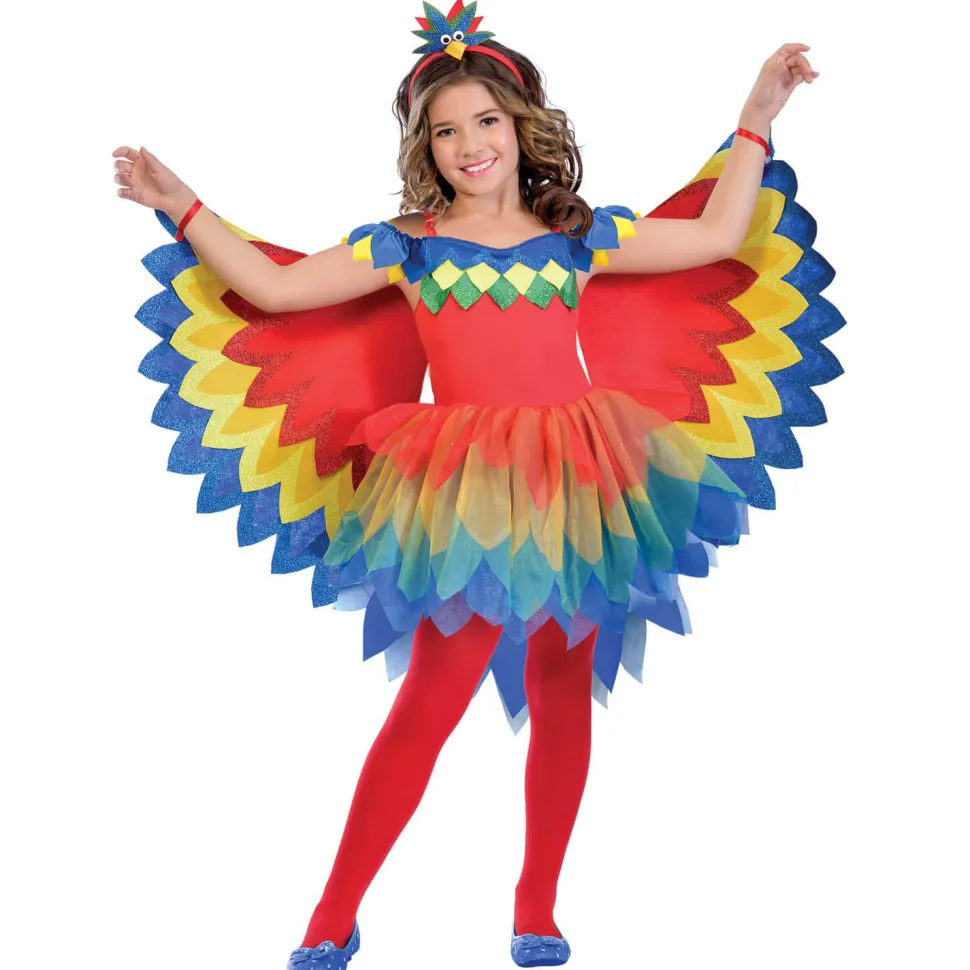 Déguisement Fée-Perroquet coloré - fille - RueDeLaFete