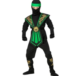 Déguisement Combat Ninja Vert - Enfant - RueDeLaFete
