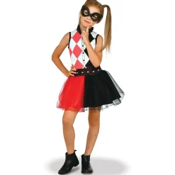 Déguisement DC Super Hero Girls : Robe Tutu Harley Quinn avec masque : 4/6 ans - RueDeLaFete