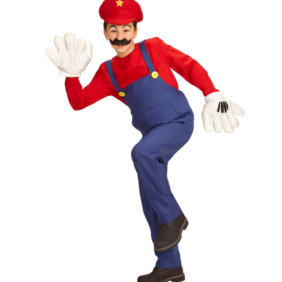Déguisement De Plombier Rouge - Super Hydraulique - Enfant - RueDeLaFete